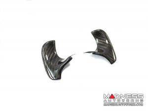 Alfa Romeo Stelvio Steering Wheel Trim - Carbon Fiber - Thumb Grip Cover Set - Pre 2020